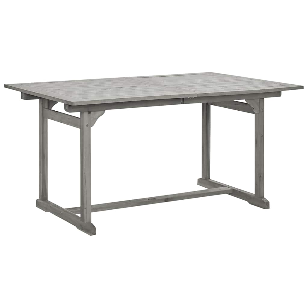 vidaXL Τραπεζαρία Κήπου (150-200) x 100 x 75 εκ από Μασίφ Ξύλο Ακακίας