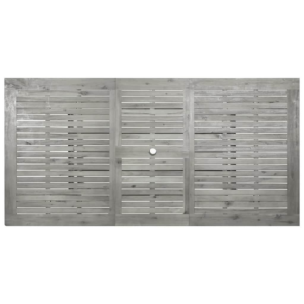 vidaXL Τραπεζαρία Κήπου (150-200) x 100 x 75 εκ από Μασίφ Ξύλο Ακακίας