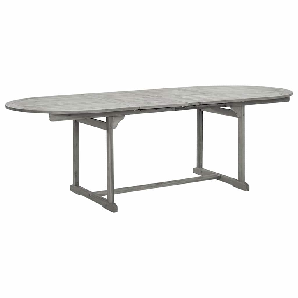 vidaXL Τραπεζαρία Κήπου (160-240) x 100 x 75 εκ από Μασίφ Ξύλο Ακακίας