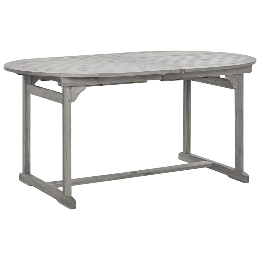 vidaXL Τραπεζαρία Κήπου (160-240) x 100 x 75 εκ από Μασίφ Ξύλο Ακακίας