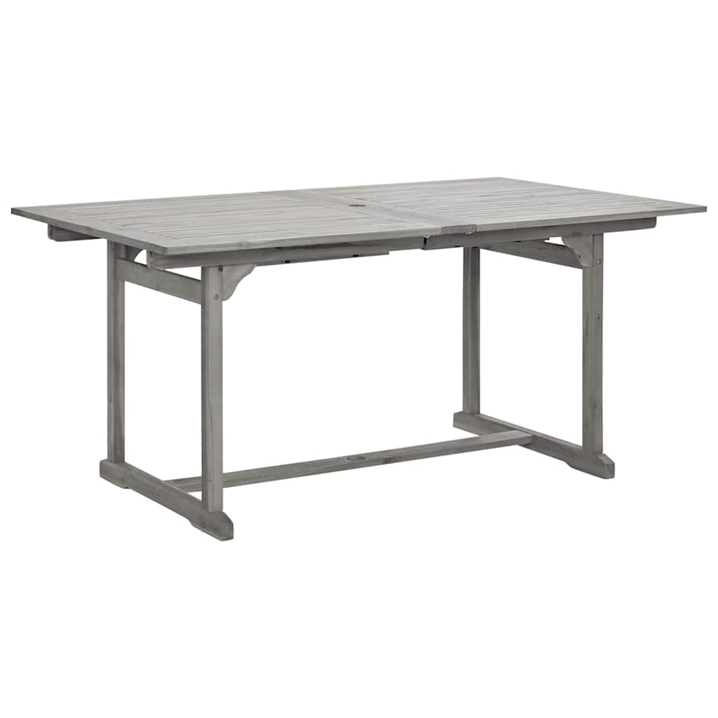 vidaXL Τραπεζαρία Κήπου (160-240) x 100 x 75 εκ από Μασίφ Ξύλο Ακακίας