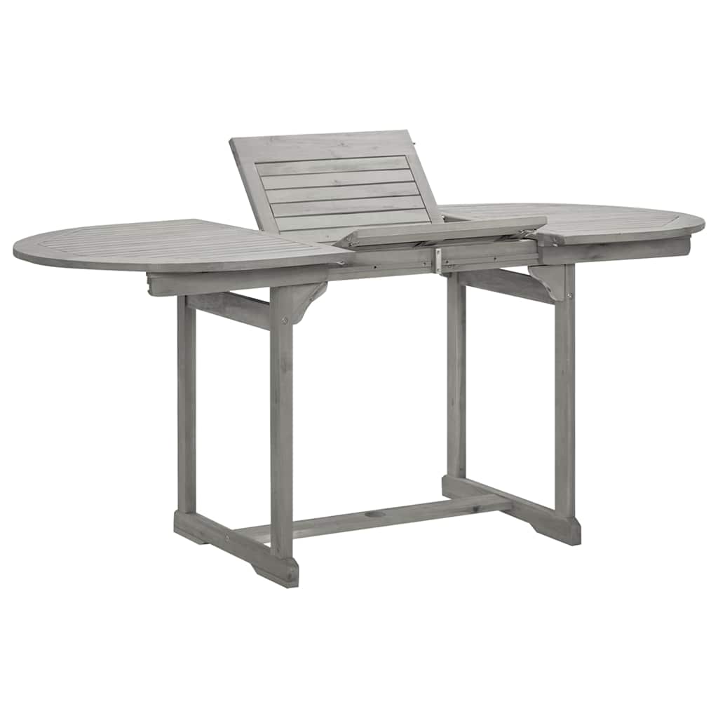 vidaXL Τραπεζαρία Κήπου (120-170) x 80 x 75 εκ. από Μασίφ Ξύλο Ακακίας