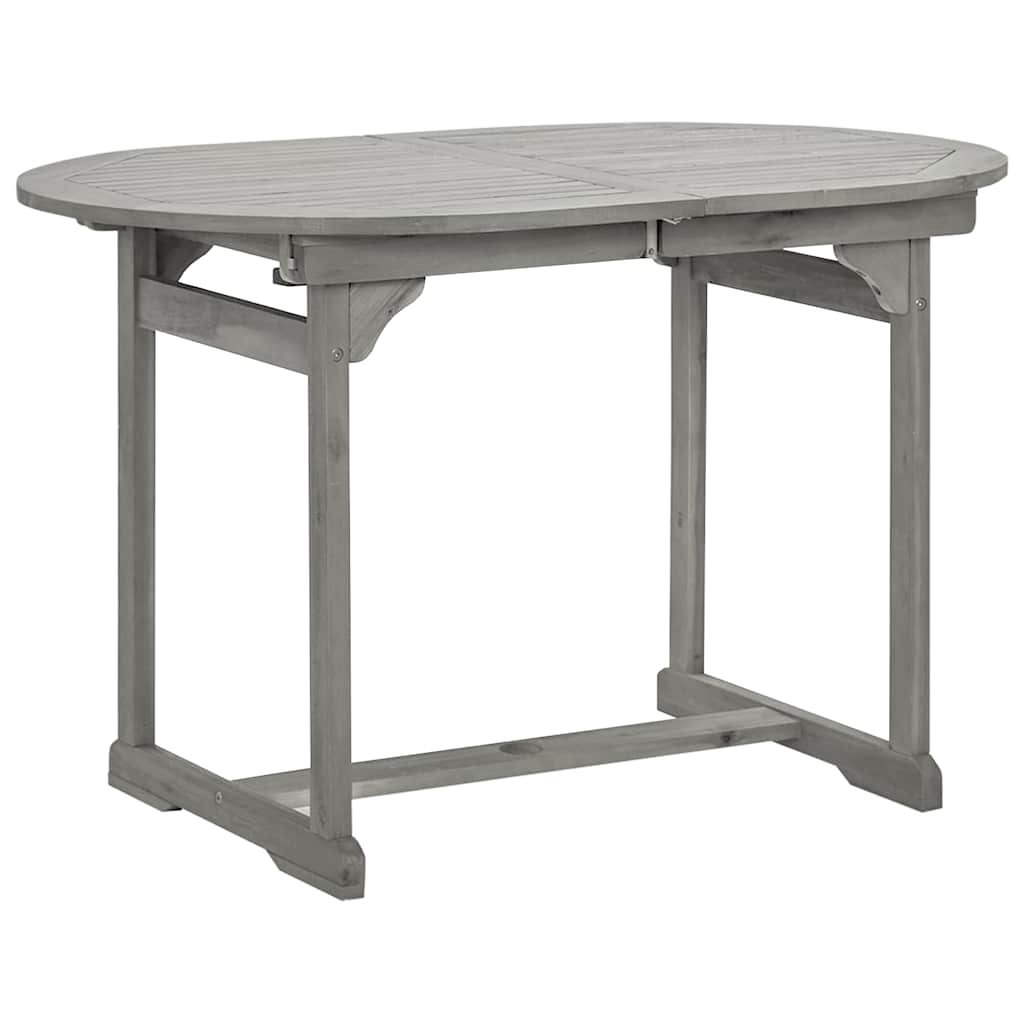 vidaXL Τραπεζαρία Κήπου (120-170) x 80 x 75 εκ. από Μασίφ Ξύλο Ακακίας