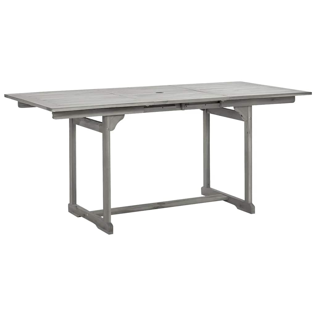 vidaXL Τραπεζαρία Κήπου (120-170) x 80 x 75 εκ. από Μασίφ Ξύλο Ακακίας