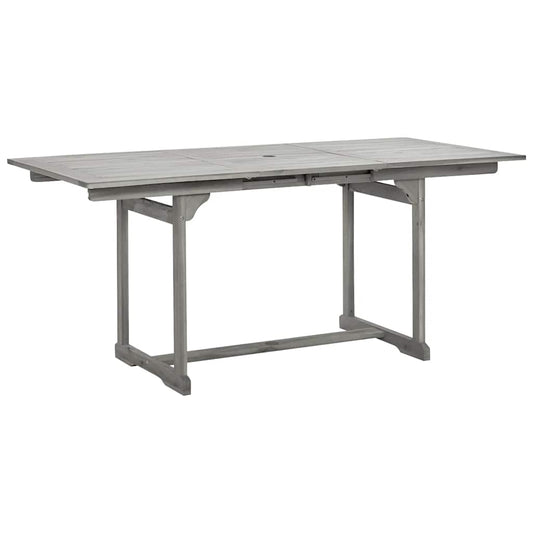 vidaXL Τραπεζαρία Κήπου (120-170) x 80 x 75 εκ. από Μασίφ Ξύλο Ακακίας