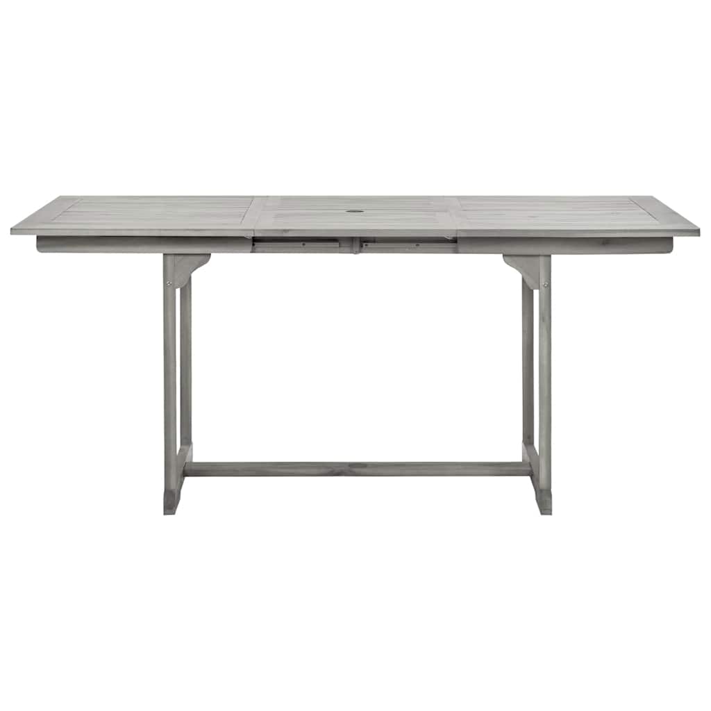 vidaXL Τραπεζαρία Κήπου (120-170) x 80 x 75 εκ. από Μασίφ Ξύλο Ακακίας