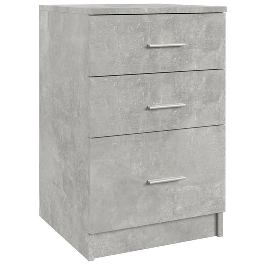 vidaXL Κομοδίνο Γκρι Σκυροδέματος 40 x 40 x 63 εκ. Επεξεργασμένο Ξύλο