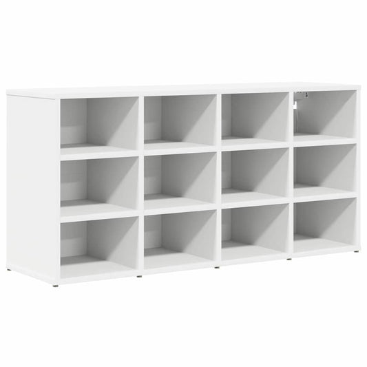 vidaXL Ντουλάπα Παπουτσιών Λευκό 103 x 30 x 51 εκ. Επεξεργασμένο ξύλο