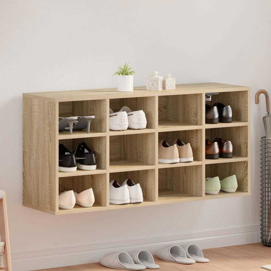vidaXL Ντουλάπα Παπουτσιών με ράφι Sonoma Δρυς 103 x 30 x 51 εκ.