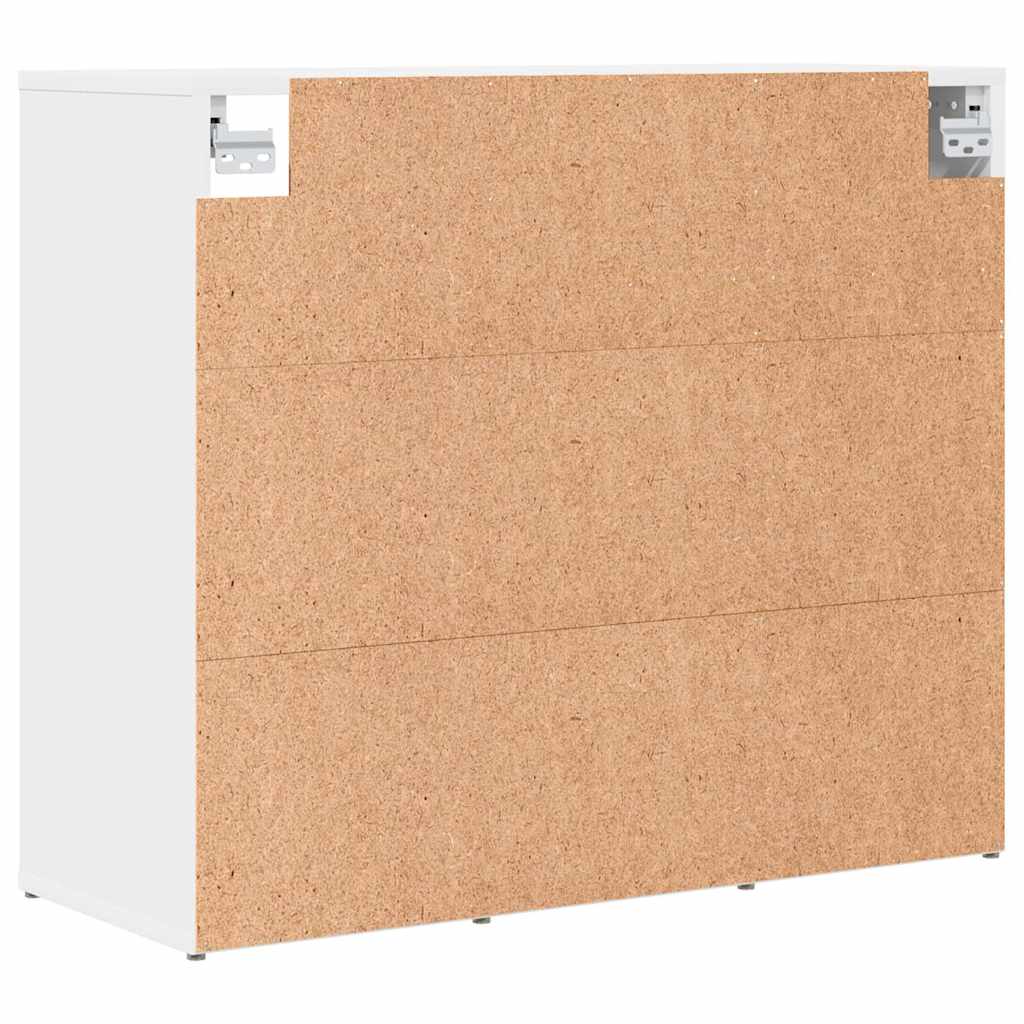 vidaXL Ντουλάπα Παπουτσιών Λευκό 77,5 x 30 x 67 εκ. Επεξεργασμένο ξύλο