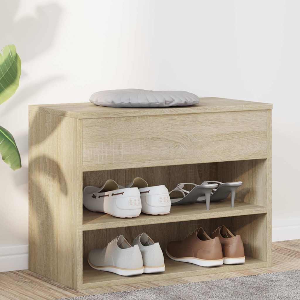 vidaXL Παπουτσοθήκη Sonoma Δρυς 60 x 30 x 45 εκ. από Επεξ. Ξύλο