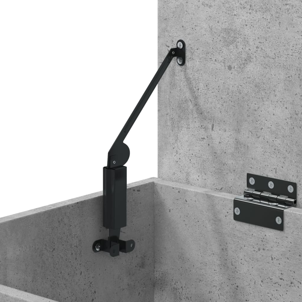 vidaXL Παπουτσοθήκη Γκρι Σκυροδέματος 60 x 30 x 45 εκ. από Επεξ. Ξύλο