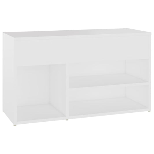 vidaXL Παπουτσοθήκη Λευκή 80 x 30 x 45 εκ. από Επεξ. Ξύλο