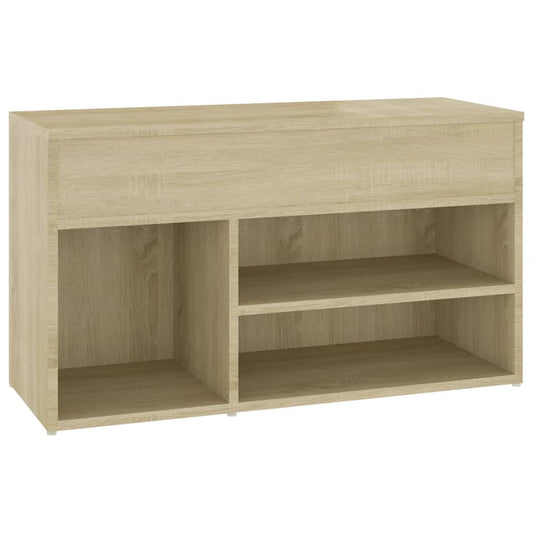 vidaXL Παπουτσοθήκη Sonoma Δρυς 80 x 30 x 45 εκ. από Επεξ. Ξύλο