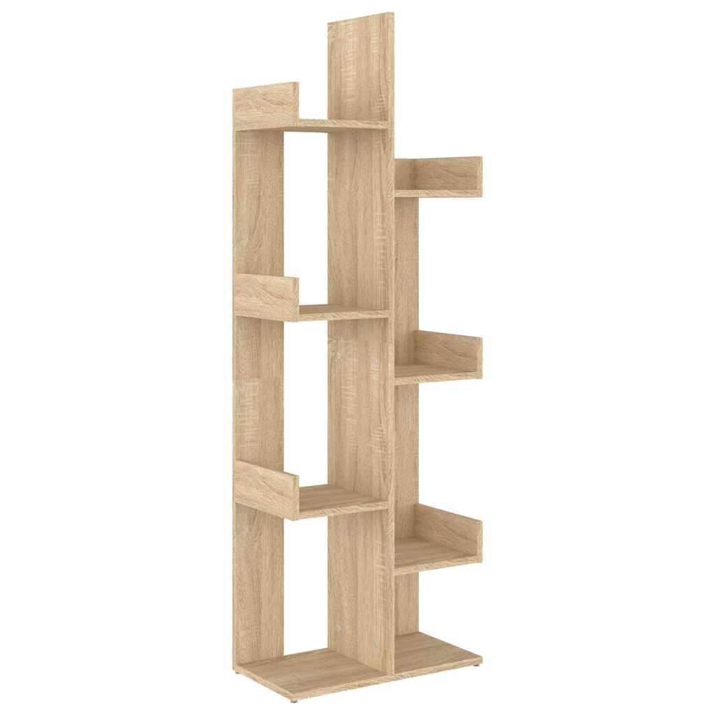 vidaXL Βιβλιοθήκη Sonoma Δρυς 48 x 25,5 x 140 εκ. από Επεξ. Ξύλο