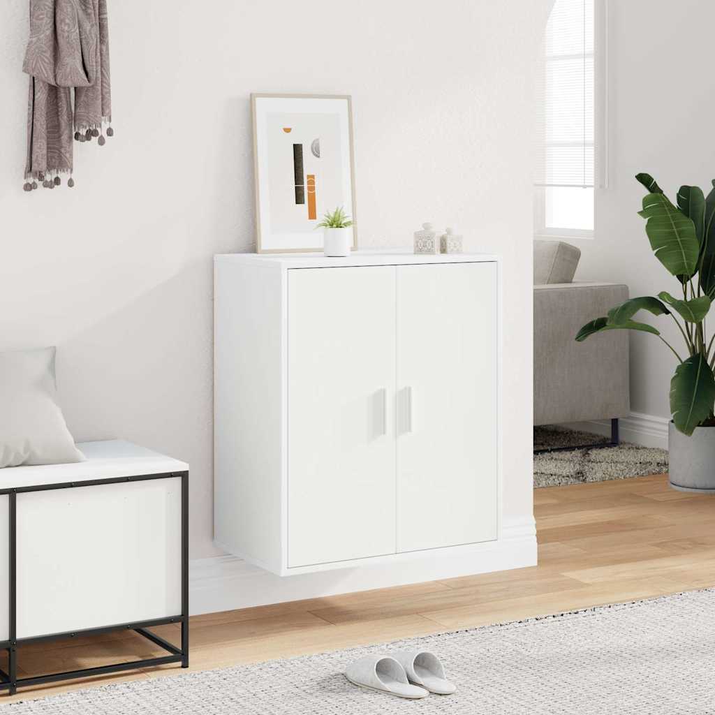 vidaXL Παπουτσοθήκη Λευκή 60 x 35 x 70 εκ. από Επεξ. Ξύλο
