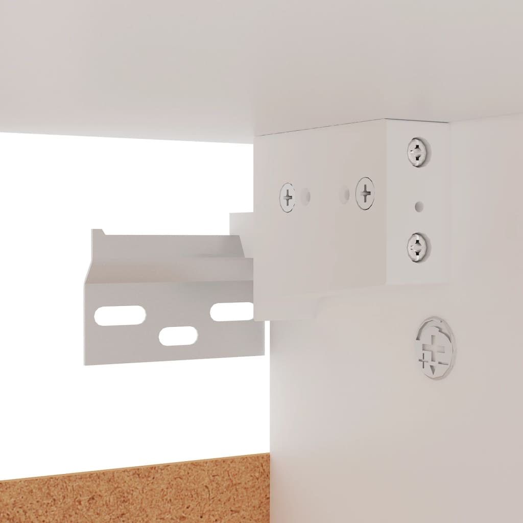 vidaXL Παπουτσοθήκη Λευκή 60 x 35 x 70 εκ. από Επεξ. Ξύλο