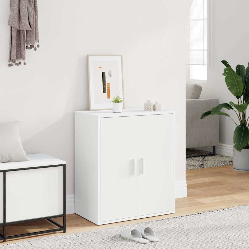 vidaXL Παπουτσοθήκη Λευκή 60 x 35 x 70 εκ. από Επεξ. Ξύλο