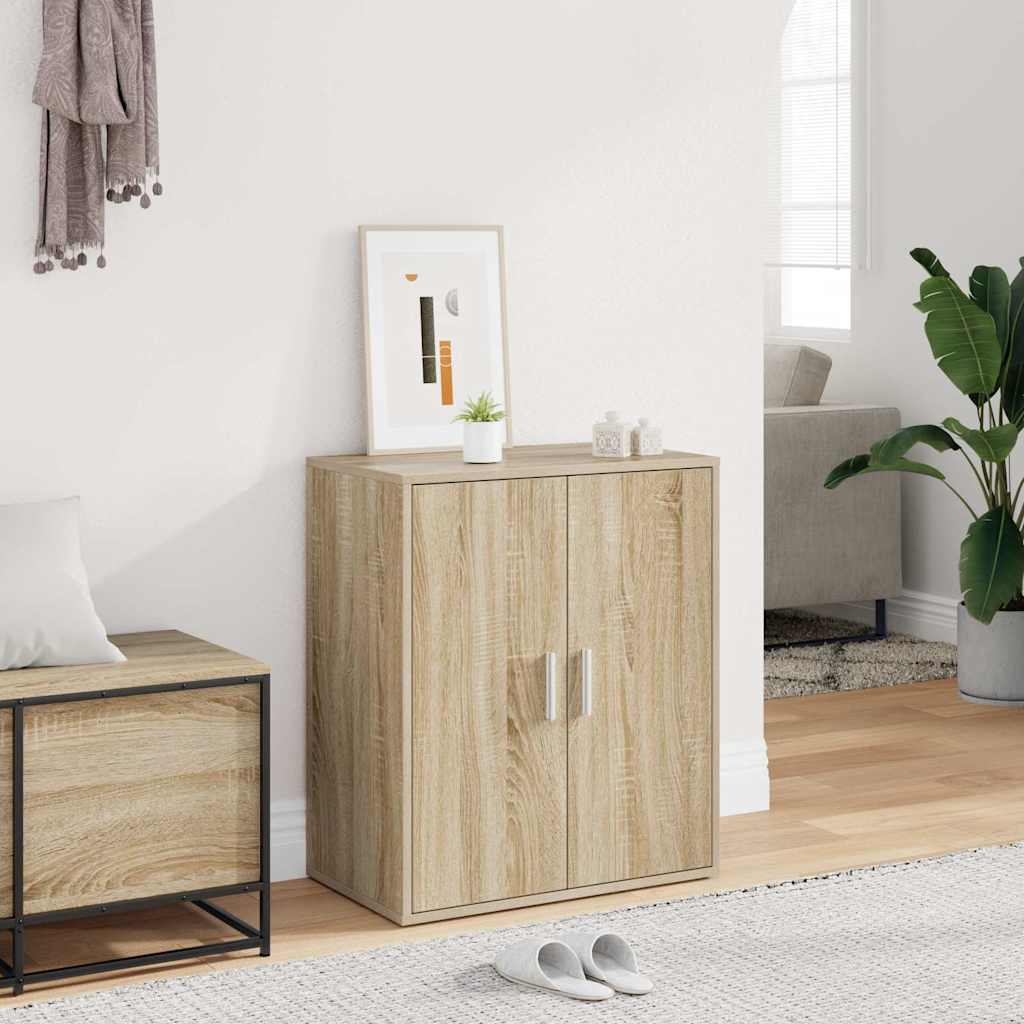 vidaXL Παπουτσοθήκη Sonoma Δρυς 60 x 35 x 70 εκ. από Επεξ. Ξύλο
