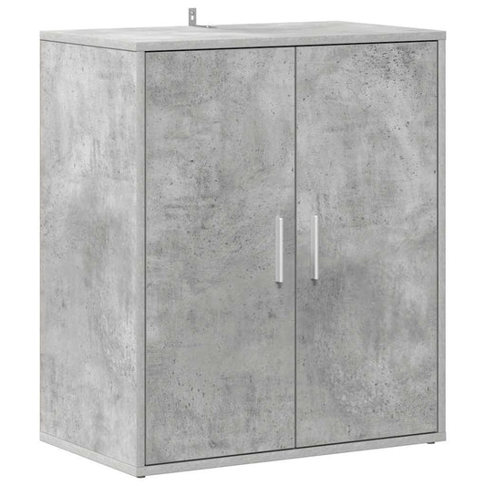 vidaXL Παπουτσοθήκη Γκρι Σκυροδέματος 60 x 35 x 70 εκ. από Επεξ. Ξύλο