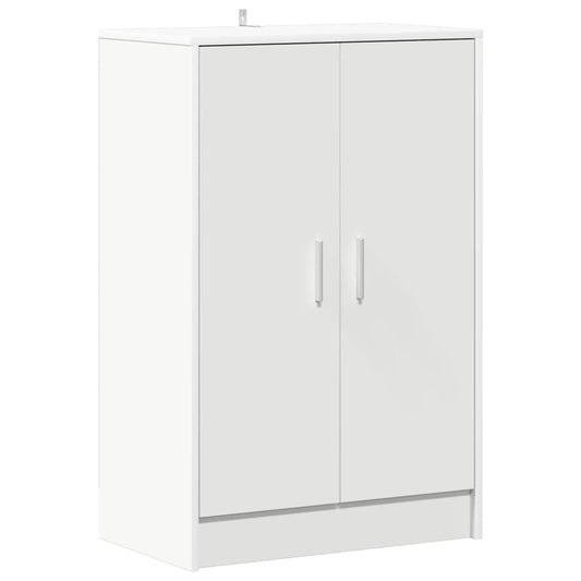 vidaXL Παπουτσοθήκη Λευκή 60 x 35 x 92 εκ. από Επεξ. Ξύλο