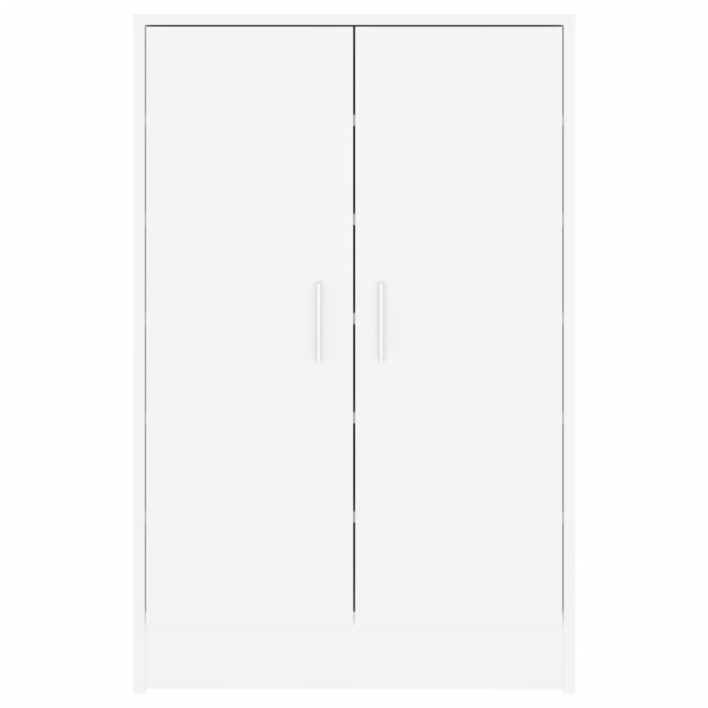 vidaXL Παπουτσοθήκη Λευκή 60 x 35 x 92 εκ. από Επεξ. Ξύλο