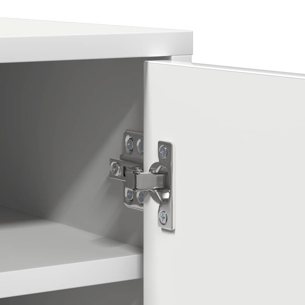 vidaXL Παπουτσοθήκη Λευκή 60 x 35 x 92 εκ. από Επεξ. Ξύλο
