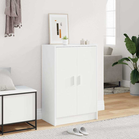 vidaXL Παπουτσοθήκη Λευκή 60 x 35 x 92 εκ. από Επεξ. Ξύλο
