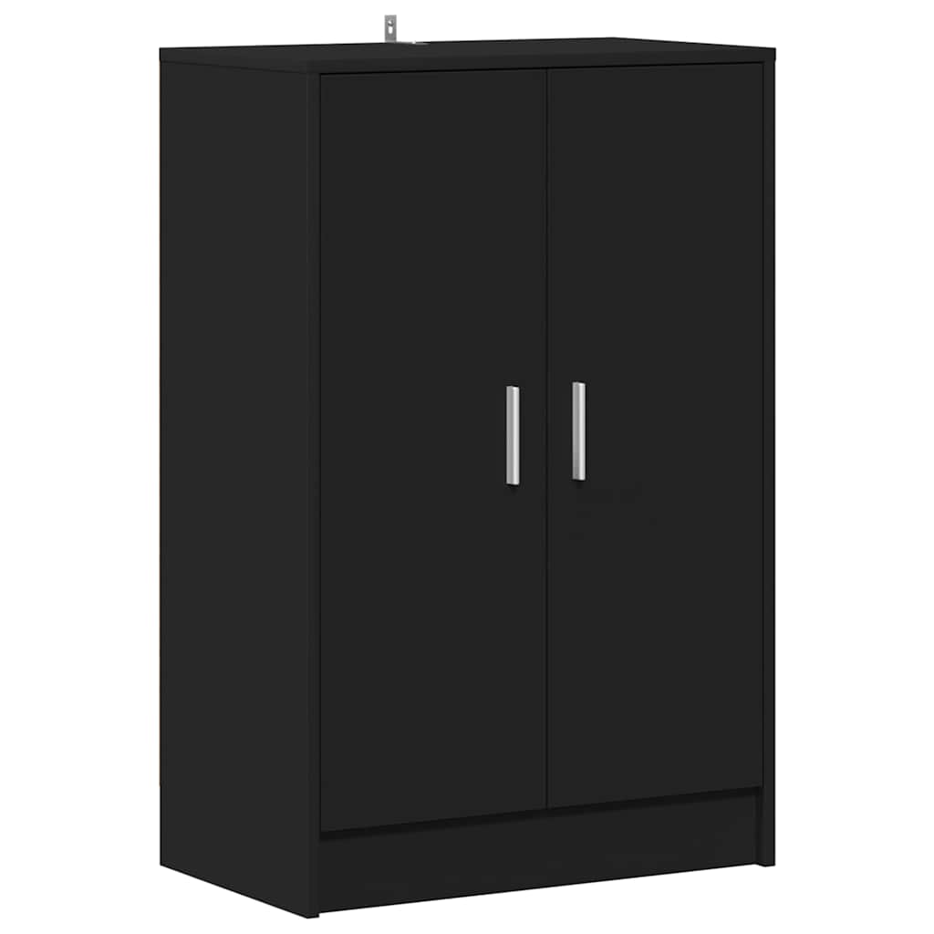 vidaXL Παπουτσοθήκη Μαύρη 60 x 35 x 92 εκ. από Επεξ. Ξύλο
