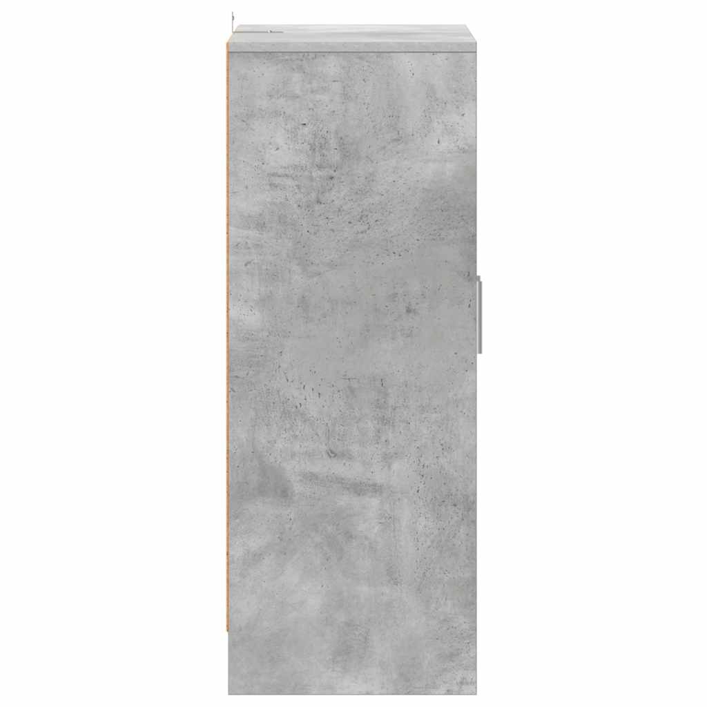 vidaXL Παπουτσοθήκη Γκρι Σκυροδέματος 60 x 35 x 92 εκ. από Επεξ. Ξύλο