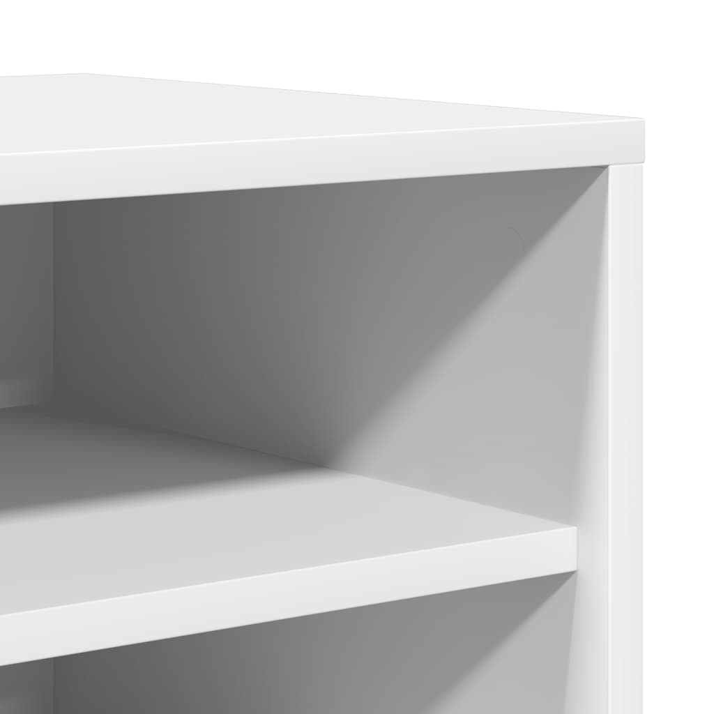 vidaXL Παπουτσοθήκη Λευκή 60 x 35 x 70 εκ. από Επεξ. Ξύλο