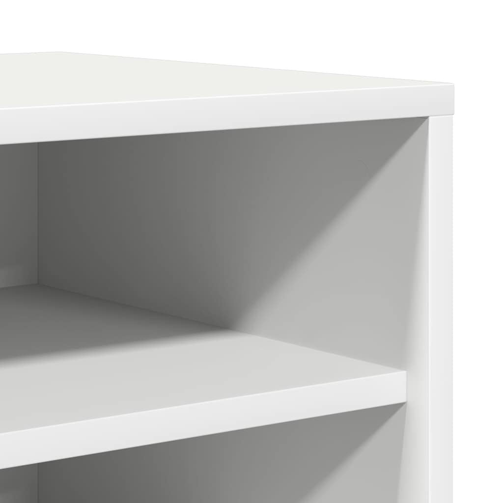vidaXL Παπουτσοθήκη Λευκή 60 x 35 x 70 εκ. από Επεξ. Ξύλο