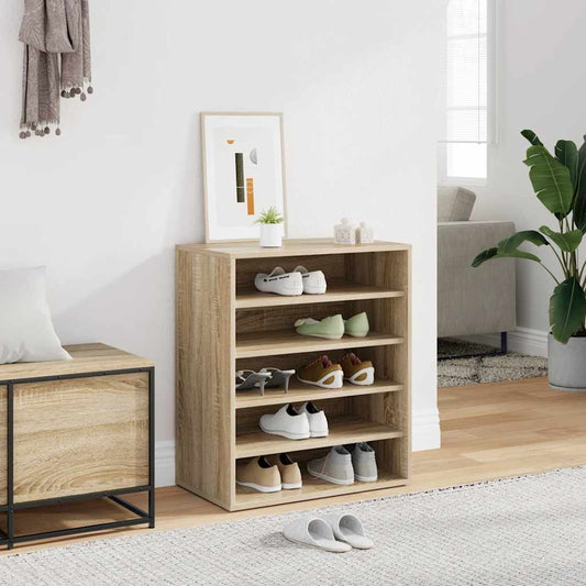 vidaXL Παπουτσοθήκη Sonoma Δρυς 60 x 35 x 70 εκ. από Επεξ. Ξύλο