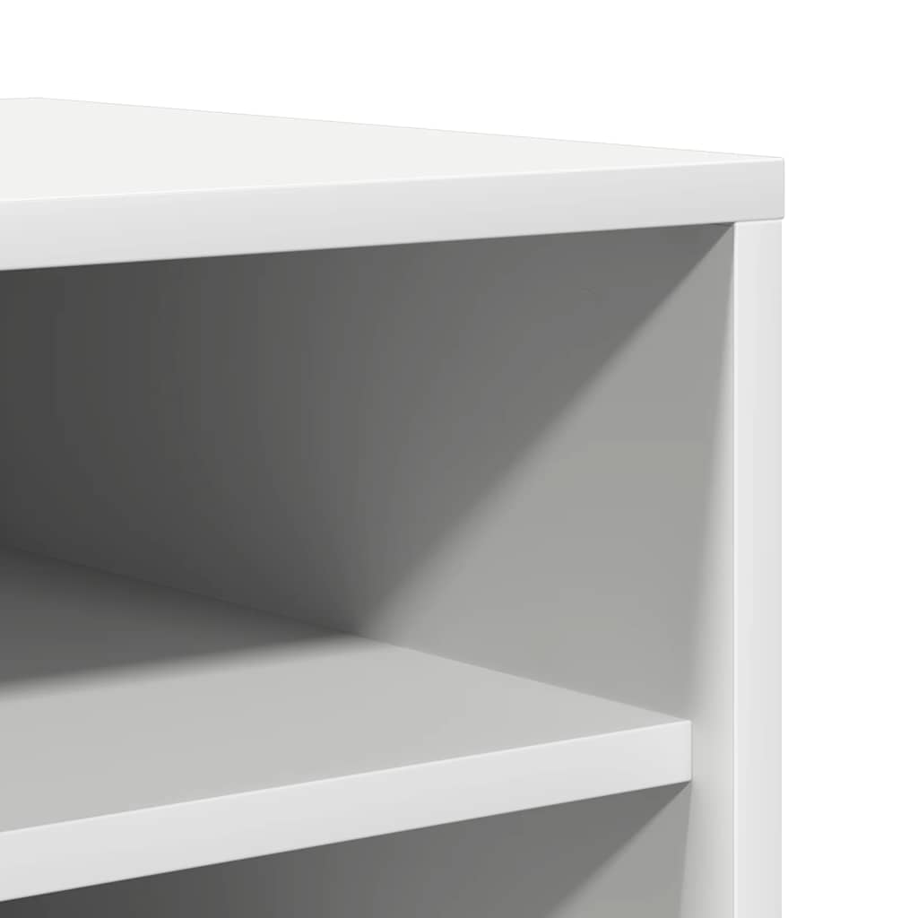 vidaXL Παπουτσοθήκη Λευκή 60 x 35 x 92 εκ. από Επεξ. Ξύλο