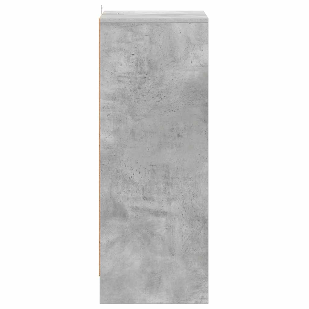 vidaXL Παπουτσοθήκη Γκρι Σκυροδέματος 60 x 35 x 92 εκ. από Επεξ. Ξύλο