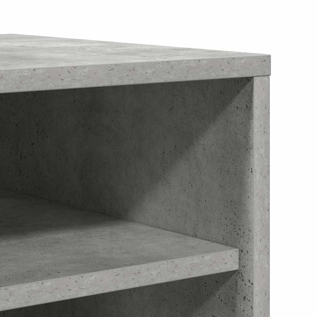 vidaXL Παπουτσοθήκη Γκρι Σκυροδέματος 60 x 35 x 92 εκ. από Επεξ. Ξύλο