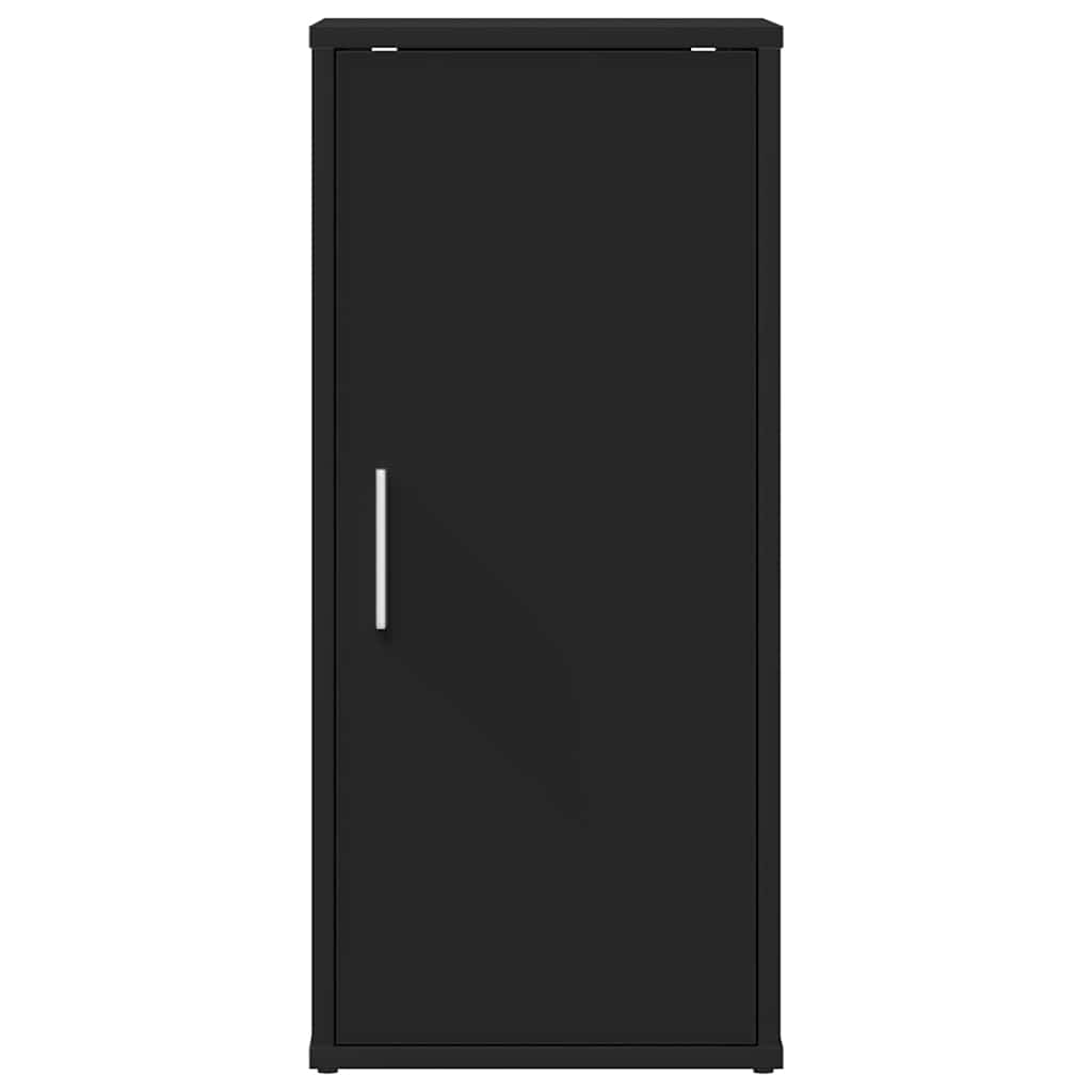 vidaXL Παπουτσοθήκη Μαύρη 32 x 35 x 70 εκ. από Επεξ. Ξύλο