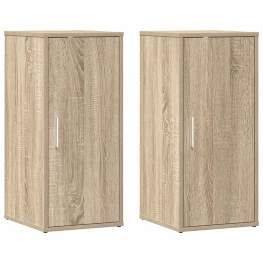 vidaXL Παπουτσοθήκες 2 τεμ. Sonoma Δρυς 32x35x70 εκ. από Μοριοσανίδα