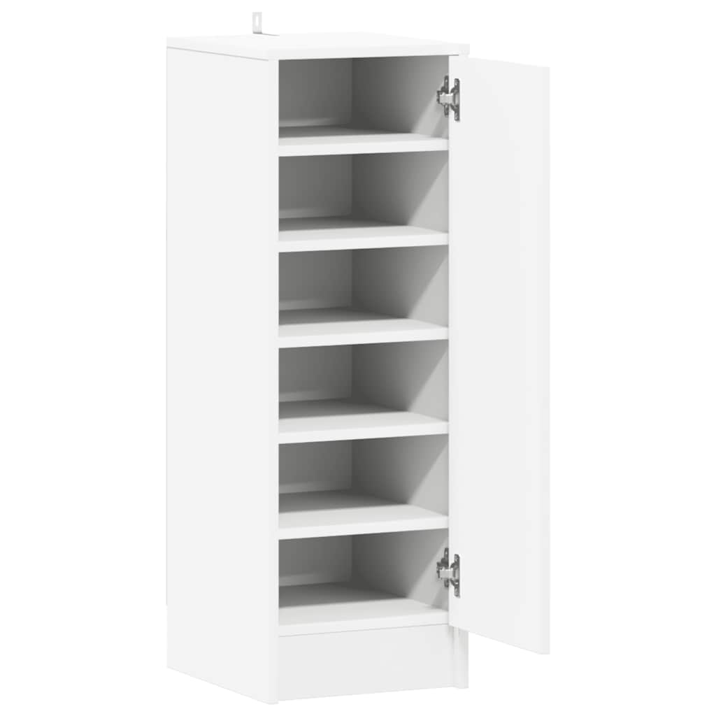 vidaXL Παπουτσοθήκη Λευκή 32 x 35 x 92 εκ. από Επεξ. Ξύλο
