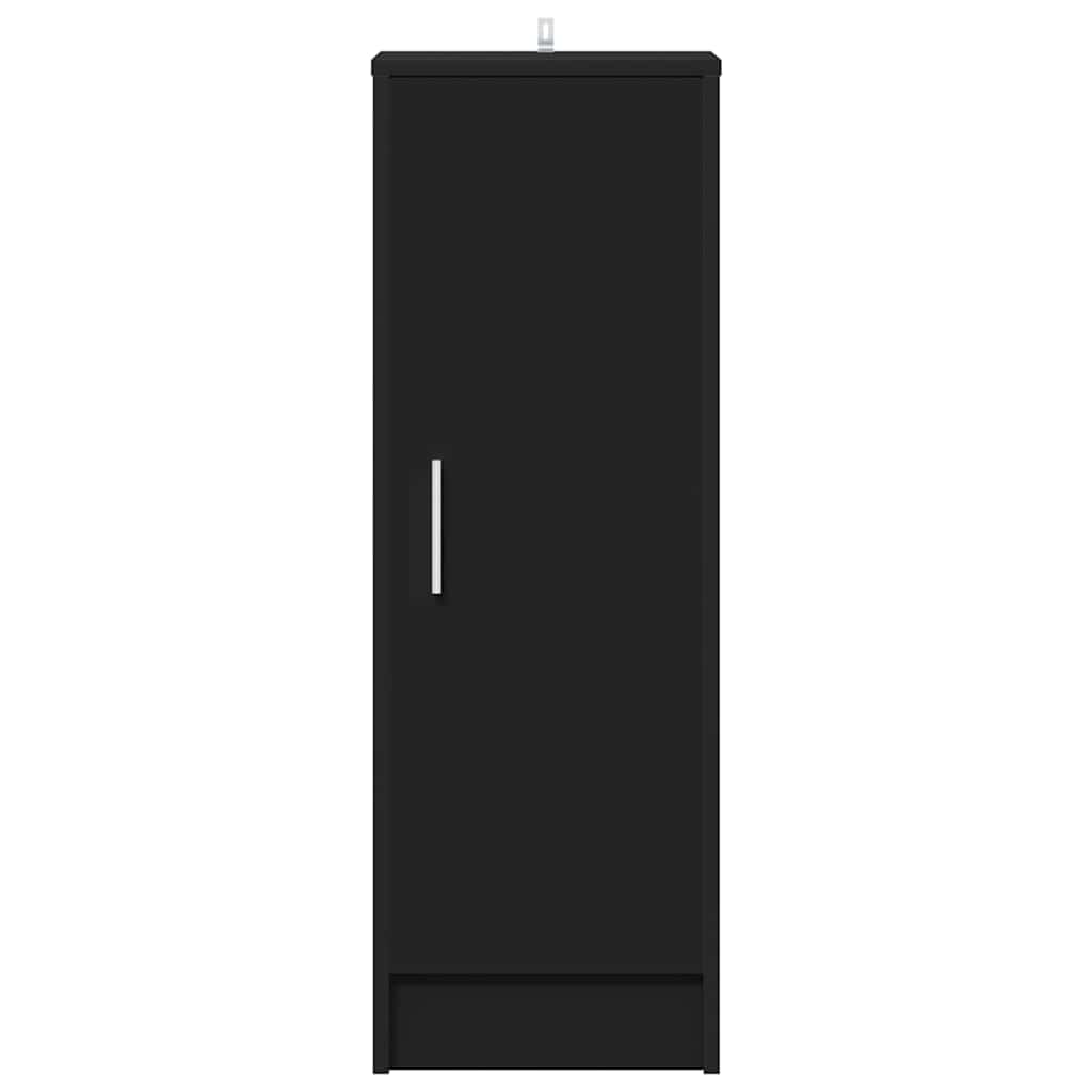 vidaXL Παπουτσοθήκη Μαύρη 32 x 35 x 92 εκ. από Επεξ. Ξύλο