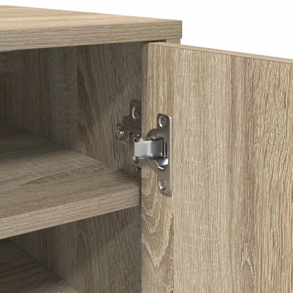 vidaXL Παπουτσοθήκη Sonoma Δρυς 32 x 35 x 92 εκ. από Επεξ. Ξύλο