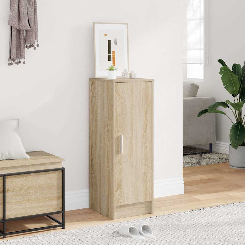vidaXL Παπουτσοθήκη Sonoma Δρυς 32 x 35 x 92 εκ. από Επεξ. Ξύλο
