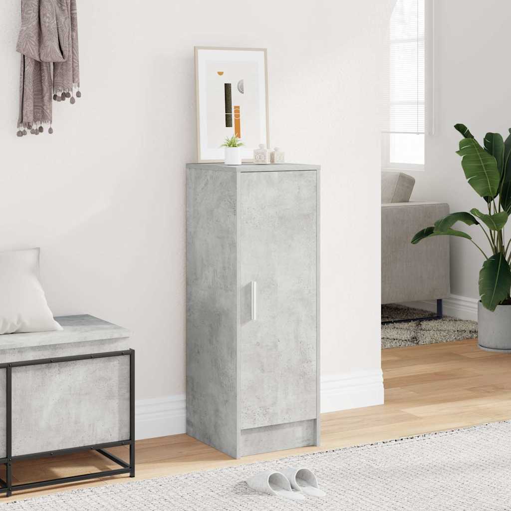 vidaXL Παπουτσοθήκη Γκρι Σκυροδέματος 32 x 35 x 92 εκ. από Επεξ. Ξύλο