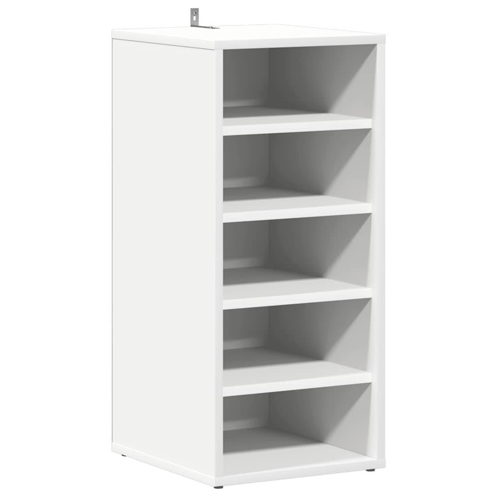 vidaXL Παπουτσοθήκη Λευκή 31,5 x 35 x 70 εκ. από Επεξ. Ξύλο