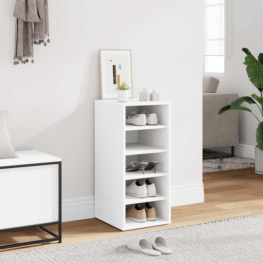 vidaXL Παπουτσοθήκη Λευκή 31,5 x 35 x 70 εκ. από Επεξ. Ξύλο