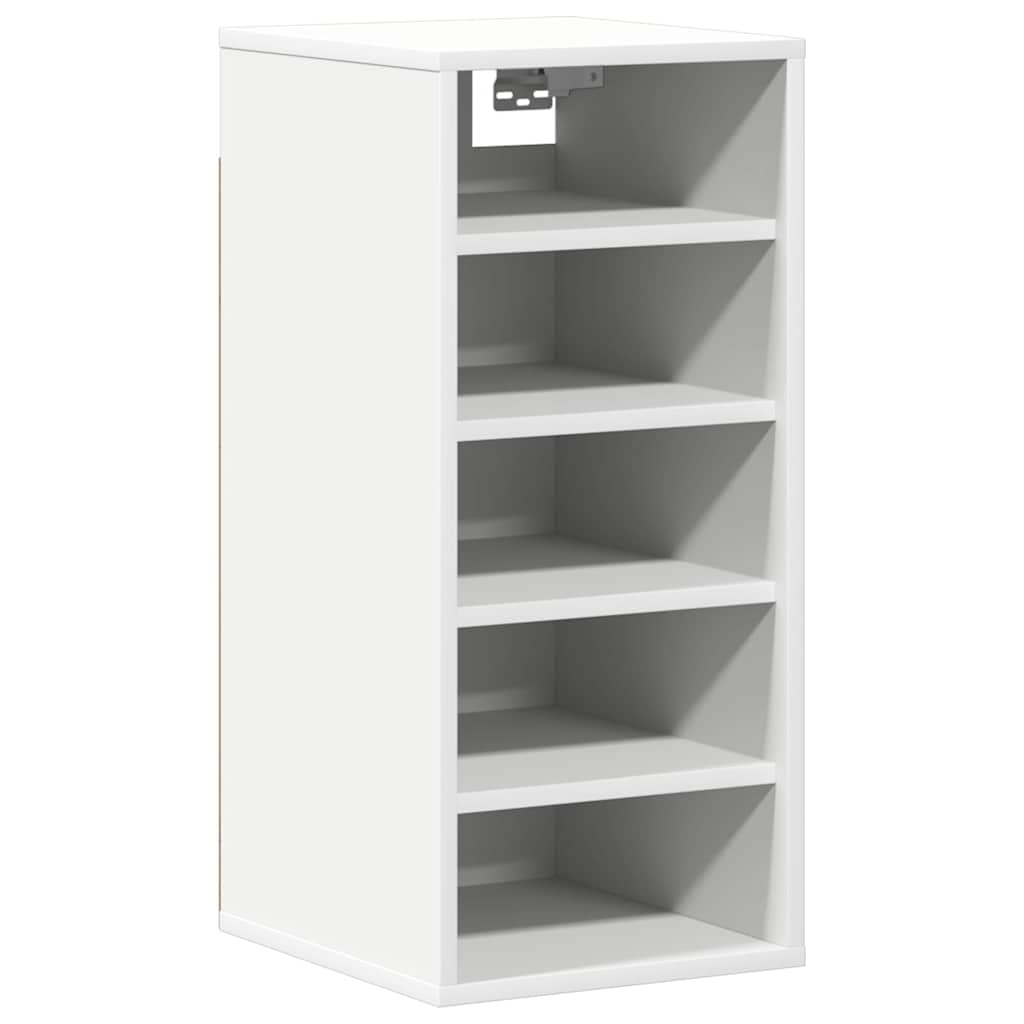 vidaXL Παπουτσοθήκες 2 τεμ. Λευκές 31,5 x 35 x 70 εκ. από Επεξ. Ξύλο