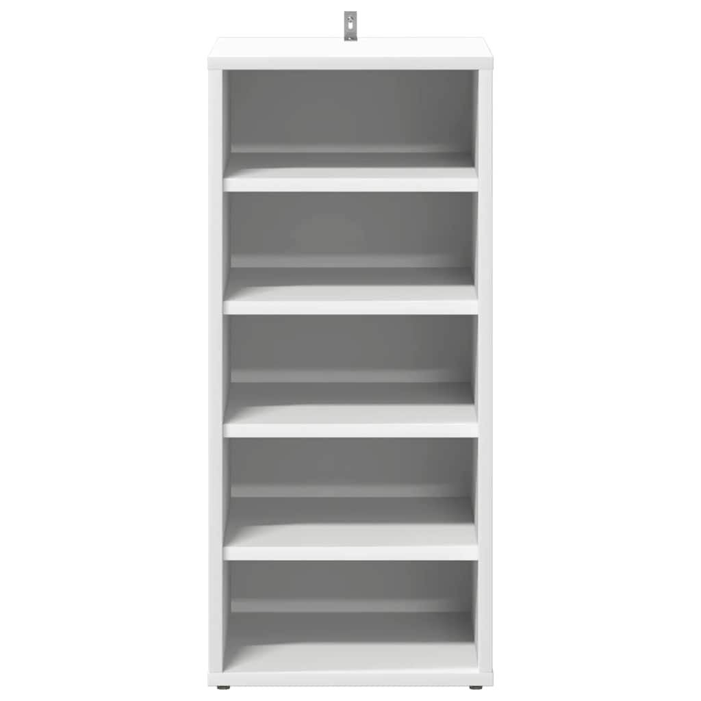 vidaXL Παπουτσοθήκες 2 τεμ. Λευκές 31,5 x 35 x 70 εκ. από Επεξ. Ξύλο