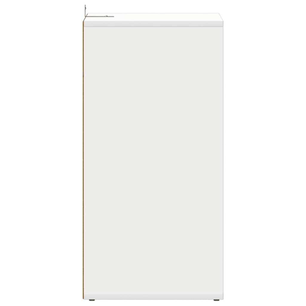vidaXL Παπουτσοθήκες 2 τεμ. Λευκές 31,5 x 35 x 70 εκ. από Επεξ. Ξύλο