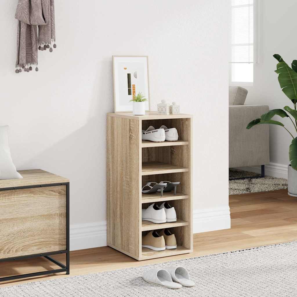 vidaXL Παπουτσοθήκη Sonoma Δρυς 31,5 x 35 x 70 εκ. από Επεξ. Ξύλο