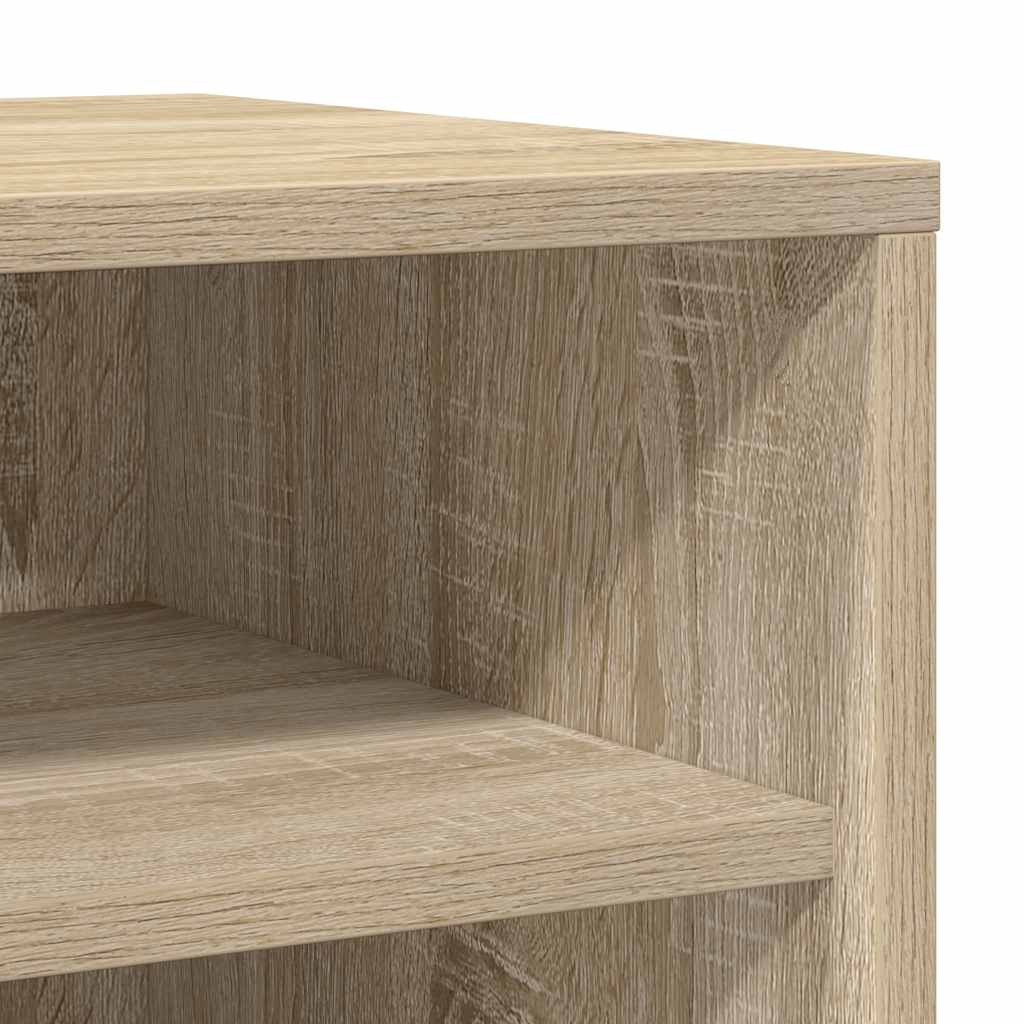 vidaXL Παπουτσοθήκες 2 τεμ. Sonoma Δρυς 31,5x35x70 εκ. από Επεξ. Ξύλο